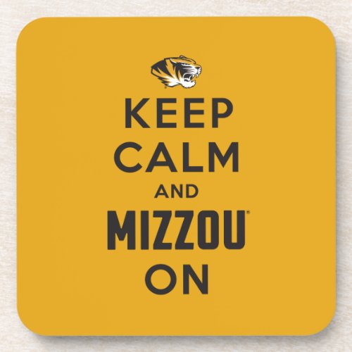 Keep Calm and Mizzou on Coaster