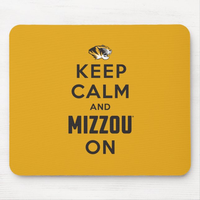 Keep Calm and Mizzou on Mouse Pad (Front)