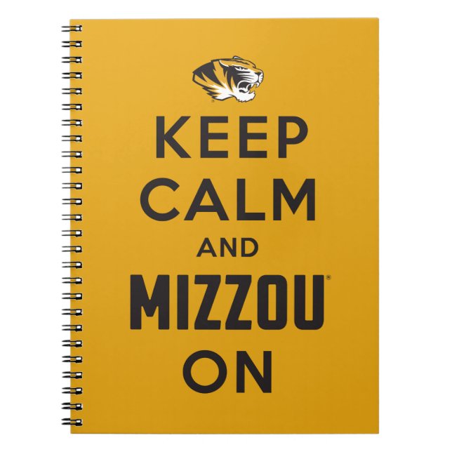 Keep Calm and Mizzou on Notebook (Front)