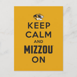 Keep Calm and Mizzou on Postcard