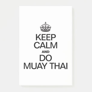 KEEP CALM AND MUAY THAI POST-IT NOTES