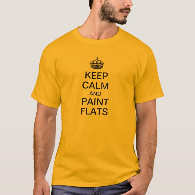 Keep Calm and Paint Flats T-Shirt (Front)