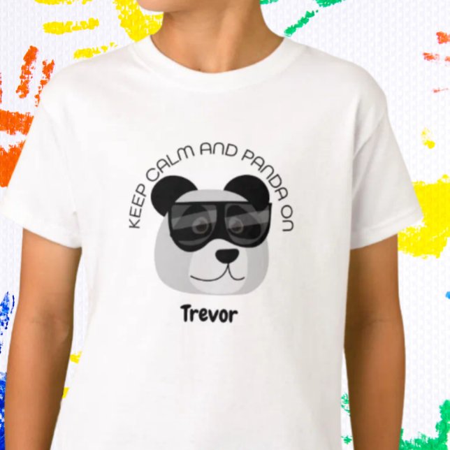Keep Calm and Panda On T-Shirt (Creator Uploaded)