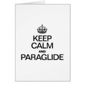KEEP CALM AND PARAGLIDE (Front)