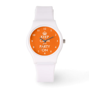 Keep Calm and party on wrist watch