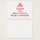 Keep Calm and Party With a Project Manager (Front & Back)