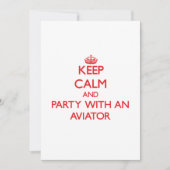 Keep Calm and Party With an Aviator (Front)