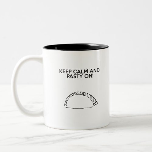 Keep Calm and Pasty on Two_Tone Coffee Mug