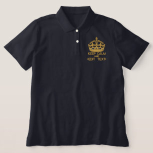 KEEP CALM AND Personalize it! embroidered APPAREL Polo Shirt