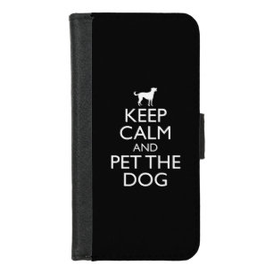 Keep Calm And Pet The Dog iPhone 8/7 Wallet Case