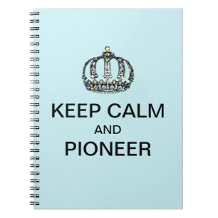 KEEP CALM AND PIONEER PAPER PLATES NOTEBOOK