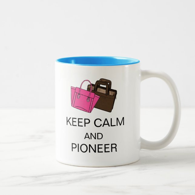 KEEP CALM AND PIONEER Two-Tone COFFEE MUG (Right)