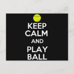 Keep Calm and Play Ball! Postcard