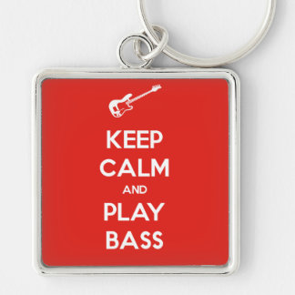 Keep Calm and Play Bass Keychain