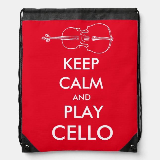 Keep Calm and Play Cello bag (Front)