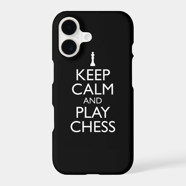 Keep Calm And Play Chess Iphone Case (Back)