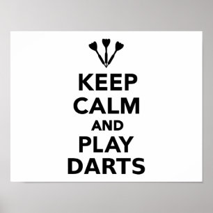 Keep calm and play Darts Poster