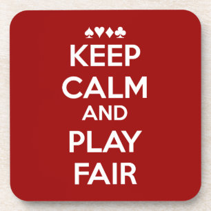 Keep Calm And Play Fair Coaster