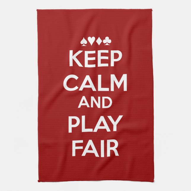 Keep Calm And Play Fair Towel (Vertical)