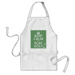 Keep Calm and Play Golf - all colors Adult Apron