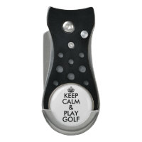 Keep calm and play golf funny men's gift divot tool