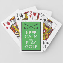 Keep Calm and Play Golf Poker Cards