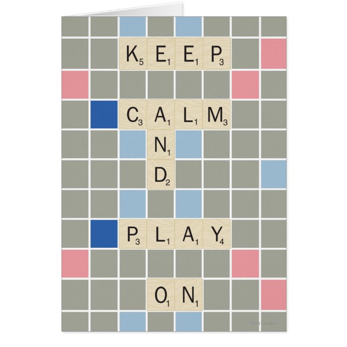 Keep Calm And Play On Greeting Card