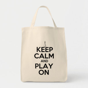 Keep Calm and Play On Handbells Tote Bag