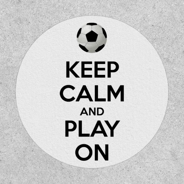 Keep Calm and Play On Patch (Front)