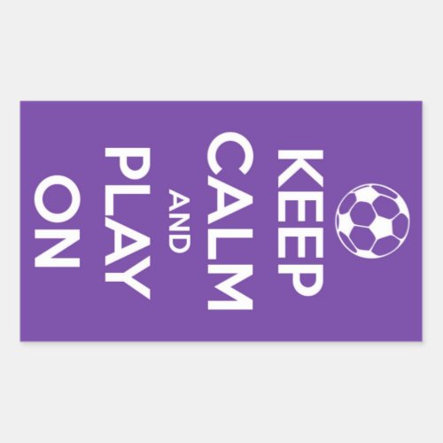 Keep Calm and Play On Purple Stickers