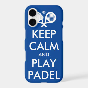 Keep calm and play padel tennis iPhone X cover