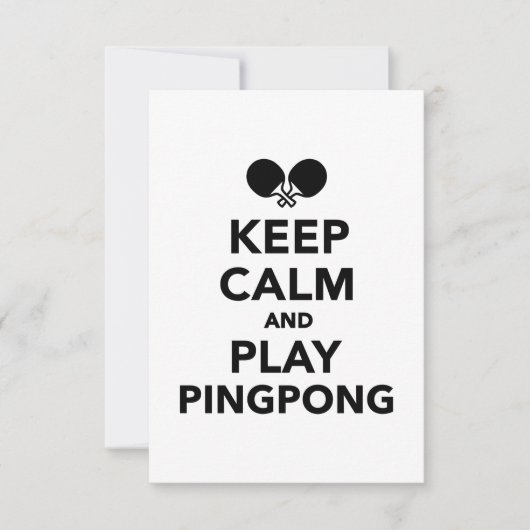Keep calm and play Ping Pong (Front)