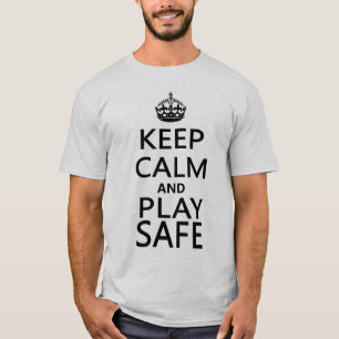 Keep Calm and Play Safe Snooker T-shirt