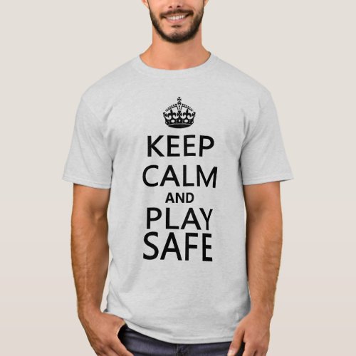 Keep Calm and Play Safe Snooker T_shirt