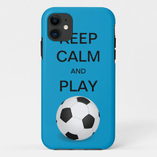 KEEP CALM AND PLAY SOCCER CaseMate iPhone 5 Case