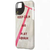 Keep Calm and Play Squash Case-Mate iPhone Case (Back Left)