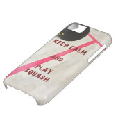 Keep Calm and Play Squash Case-Mate iPhone Case (Bottom)