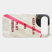 Keep Calm and Play Squash Case-Mate iPhone Case (Back (Horizontal))