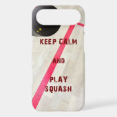 Keep Calm and Play Squash Case-Mate iPhone Case (Back)