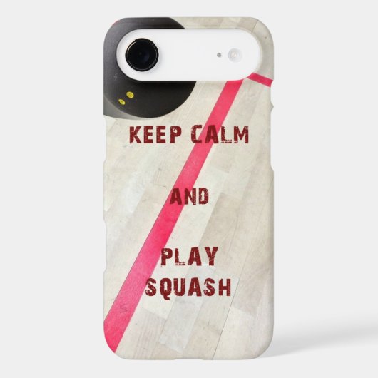 Keep Calm and Play Squash Case-Mate iPhone Case (Back)