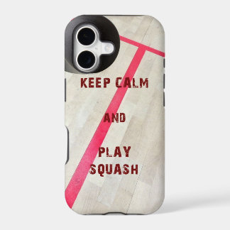 Keep Calm and Play Squash iPhone 17 Case