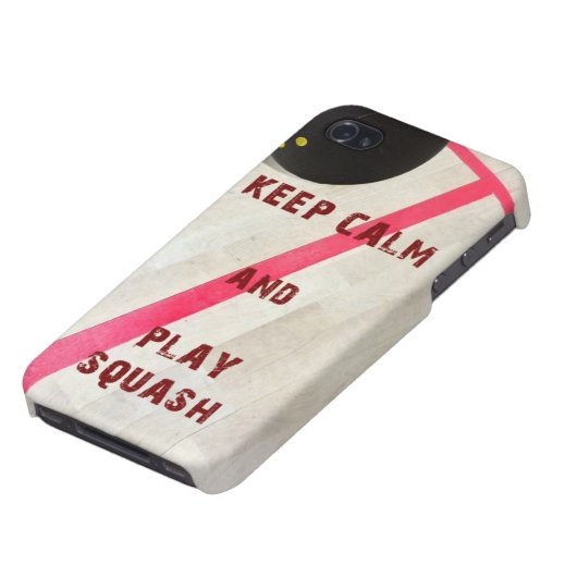 Keep Calm and Play Squash iPhone Case (Bottom)