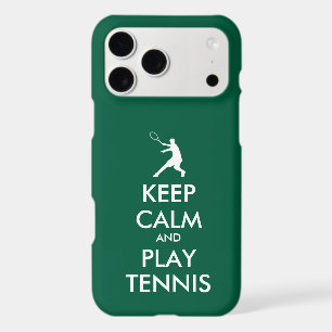 Keep Calm And Play Tennis funny green iPhone 17 Pro Max Case