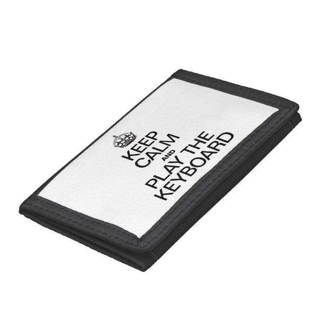 KEEP CALM AND PLAY THE KEYBOARD TRI-FOLD WALLET (Bottom)