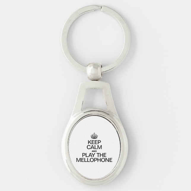 KEEP CALM AND PLAY THE MELLOPHONE KEYCHAIN (Front)