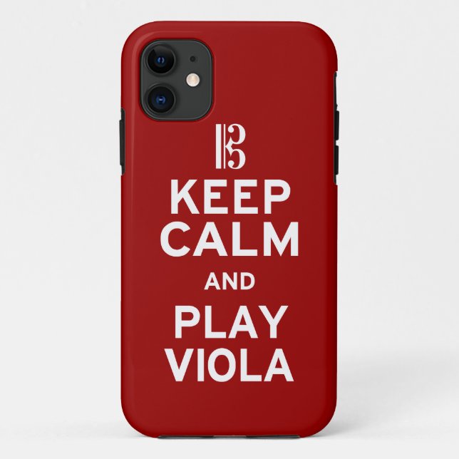Keep Calm and Play Viola Case-Mate iPhone Case (Back)
