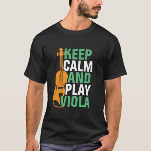 Keep Calm and Play Viola Vintage Violist T_Shirt