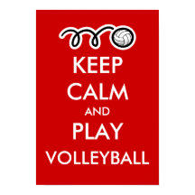 Keep calm and play volleyball | Fun sports poster