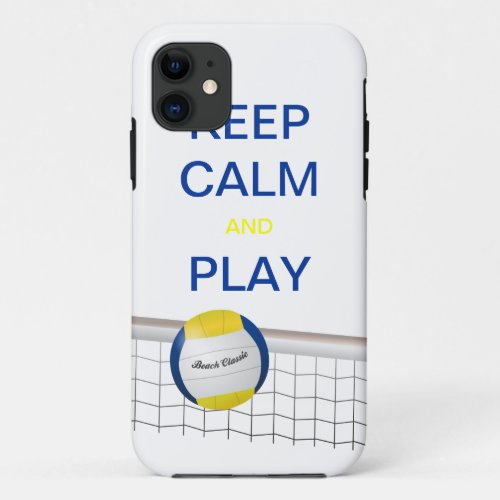 KEEP CALM AND PLAY VOLLEYBALL iPhone 5 Case