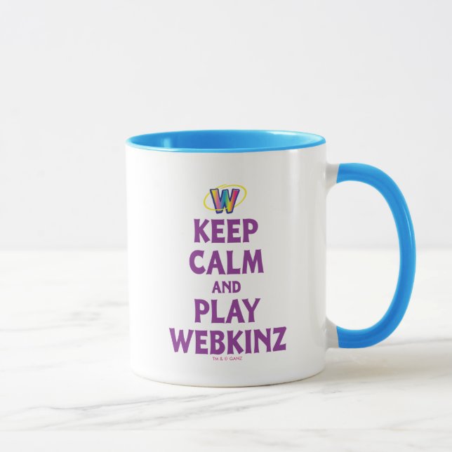 Keep Calm And Play Webkinz Mug (Right)